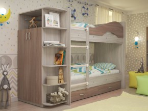 Кровать 2-х ярусная Мая с ящиками и шкафом на латофлексах шимо в Юрюзани - yuryuzan.mebel74.com | фото