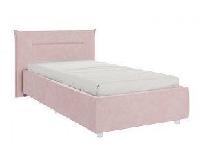 Кровать Альба 900 велюр нежно-розовый в Юрюзани - yuryuzan.mebel74.com | фото