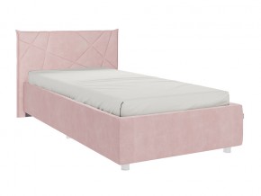 Кровать Бест 900 велюр нежно-розовый в Юрюзани - yuryuzan.mebel74.com | фото 1