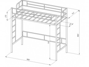 Кровать чердак Севилья 1-1 слоновая кость в Юрюзани - yuryuzan.mebel74.com | фото 2