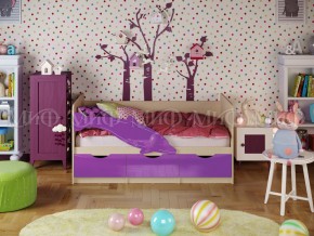Кровать Дельфин-1 1800 Фиолетовый металлик в Юрюзани - yuryuzan.mebel74.com | фото