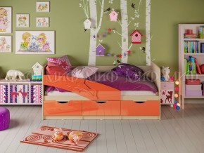 Кровать Дельфин 1600 Оранжевый металлик в Юрюзани - yuryuzan.mebel74.com | фото