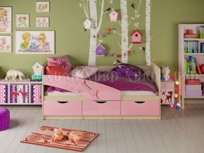 Кровать Дельфин 1600 Розовый металлик в Юрюзани - yuryuzan.mebel74.com | фото