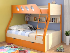 Кровать Дельта 20.02 оранжевая в Юрюзани - yuryuzan.mebel74.com | фото 1