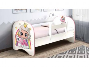 Кровать детская с фотопечатью без ящика Принцесса 800*1600 в Юрюзани - yuryuzan.mebel74.com | фото
