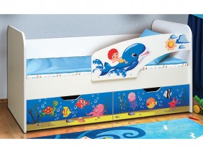 Кровать детская с фотопечатью Дельфин 800*1700 в Юрюзани - yuryuzan.mebel74.com | фото