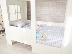 Кровать детская Теремок без ящика белая в Юрюзани - yuryuzan.mebel74.com | фото 2