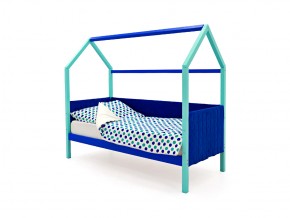 Кровать-домик мягкий Svogen мятно-синий в Юрюзани - yuryuzan.mebel74.com | фото