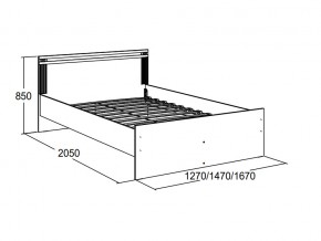 Кровать двойная Ольга 18 1600 в Юрюзани - yuryuzan.mebel74.com | фото 2