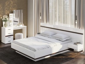 Кровать двойная Соло 1600 Белый в Юрюзани - yuryuzan.mebel74.com | фото 2