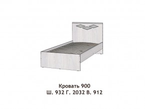Кровать Диана 900 в Юрюзани - yuryuzan.mebel74.com | фото 2