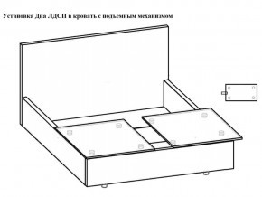 Кровать Флоренция норма 120 с механизмом подъема и дном ЛДСП в Юрюзани - yuryuzan.mebel74.com | фото 3