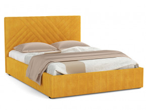 Кровать Гамма 1600 с основанием велюр тенерифе куркума в Юрюзани - yuryuzan.mebel74.com | фото