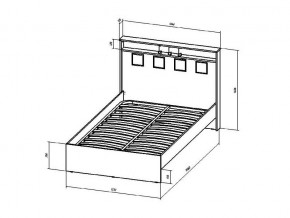 Кровать Коста-Рика 1200 в Юрюзани - yuryuzan.mebel74.com | фото 2