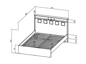 Кровать Коста-Рика 1400 в Юрюзани - yuryuzan.mebel74.com | фото 2