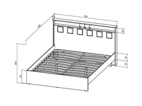 Кровать Коста-Рика 1600 в Юрюзани - yuryuzan.mebel74.com | фото 2