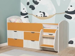 Кровать Малыш-7 Винтербер-Оранжевый в Юрюзани - yuryuzan.mebel74.com | фото