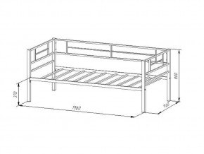 Кровать металлическая Лорка Белый в Юрюзани - yuryuzan.mebel74.com | фото 2