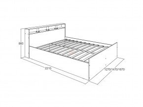 Кровать Ольга 17 1400 в Юрюзани - yuryuzan.mebel74.com | фото 2