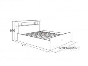 Кровать Ольга 19 1200 в Юрюзани - yuryuzan.mebel74.com | фото 2