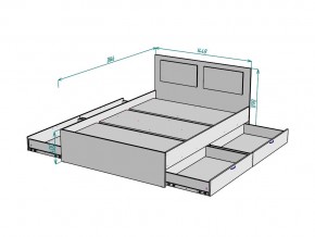 Кровать Ольга L35 ширина 1400 в Юрюзани - yuryuzan.mebel74.com | фото 3