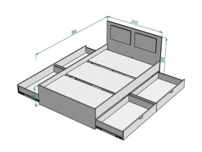 Кровать Ольга L37 ширина 1200 в Юрюзани - yuryuzan.mebel74.com | фото 3