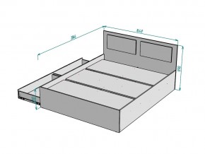 Кровать Ольга L40 ширина 1600 в Юрюзани - yuryuzan.mebel74.com | фото 3