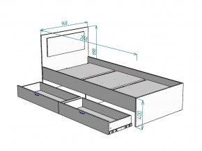 Кровать Ольга L48 ширина 900 в Юрюзани - yuryuzan.mebel74.com | фото 3