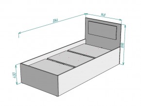 Кровать Ольга L53 ширина 900 в Юрюзани - yuryuzan.mebel74.com | фото 3