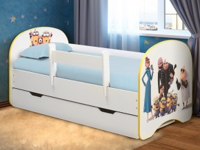 Кровать с фотопечатью с 1 ящиком Веселое семейство 700*1400 в Юрюзани - yuryuzan.mebel74.com | фото