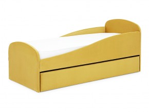 Кровать с ящиком Letmo горчичный (велюр) в Юрюзани - yuryuzan.mebel74.com | фото 9