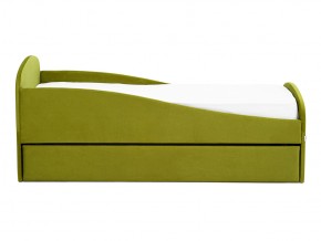 Кровать с ящиком Letmo оливковый (велюр) в Юрюзани - yuryuzan.mebel74.com | фото 6
