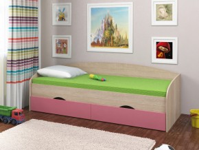 Кровать Соня 2 сонома-розовый в Юрюзани - yuryuzan.mebel74.com | фото