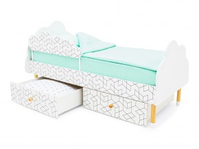 Кровать Stumpa Облако бортик и ящики рисунок Кубики в Юрюзани - yuryuzan.mebel74.com | фото 5