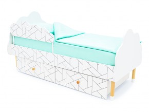 Кровать Stumpa Облако бортик и ящики рисунок Мозаика в Юрюзани - yuryuzan.mebel74.com | фото