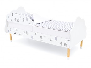 Кровать Stumpa Облако с бортиком рисунок Домики в Юрюзани - yuryuzan.mebel74.com | фото 1