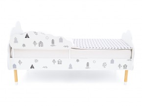 Кровать Stumpa Облако с бортиком рисунок Домики в Юрюзани - yuryuzan.mebel74.com | фото 3