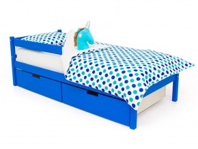 Кровать Svogen classic с ящиками и бортиком синий в Юрюзани - yuryuzan.mebel74.com | фото