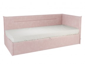 Кровать тахта Альба 900 велюр нежно-розовый в Юрюзани - yuryuzan.mebel74.com | фото 1