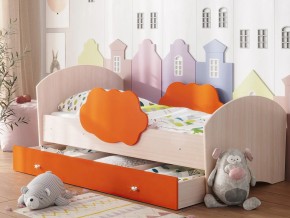 Кровать Тучка с ящиком дуб-оранж в Юрюзани - yuryuzan.mebel74.com | фото