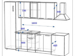 Кухонный гарнитур 10Р РоялВуд 1800 мм в Юрюзани - yuryuzan.mebel74.com | фото 2