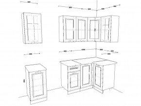 Кухонный гарнитур 11 Белый Вегас 1800х1000 мм в Юрюзани - yuryuzan.mebel74.com | фото 2