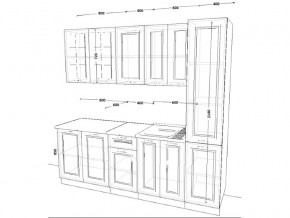 Кухонный гарнитур 12 Белый Вегас 2200 мм в Юрюзани - yuryuzan.mebel74.com | фото 2