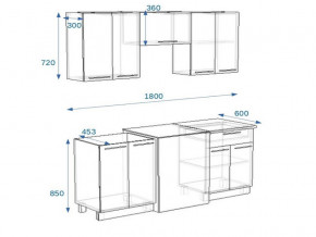 Кухонный гарнитур 1Р РоялВуд 1800 мм в Юрюзани - yuryuzan.mebel74.com | фото 2