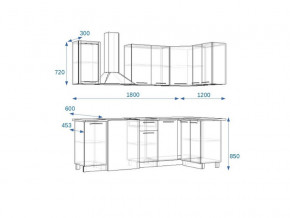 Кухонный гарнитур 6Р РоялВуд 1800*1200 мм в Юрюзани - yuryuzan.mebel74.com | фото 2