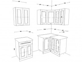 Кухонный гарнитур 8 Белый Вегас 1600х1200 мм в Юрюзани - yuryuzan.mebel74.com | фото 2