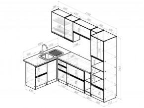 Кухонный гарнитур Адажио мега прайм 1500х2700 мм в Юрюзани - yuryuzan.mebel74.com | фото 6