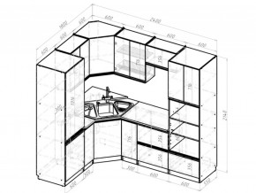 Кухонный гарнитур Адажио оптима 1800х2400 мм в Юрюзани - yuryuzan.mebel74.com | фото 6