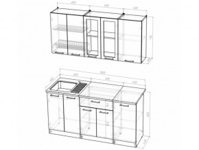 Кухонный гарнитур Алина стандарт 1600 мм в Юрюзани - yuryuzan.mebel74.com | фото 5