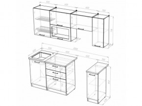 Кухонный гарнитур Алина ультра 2000 мм в Юрюзани - yuryuzan.mebel74.com | фото 5